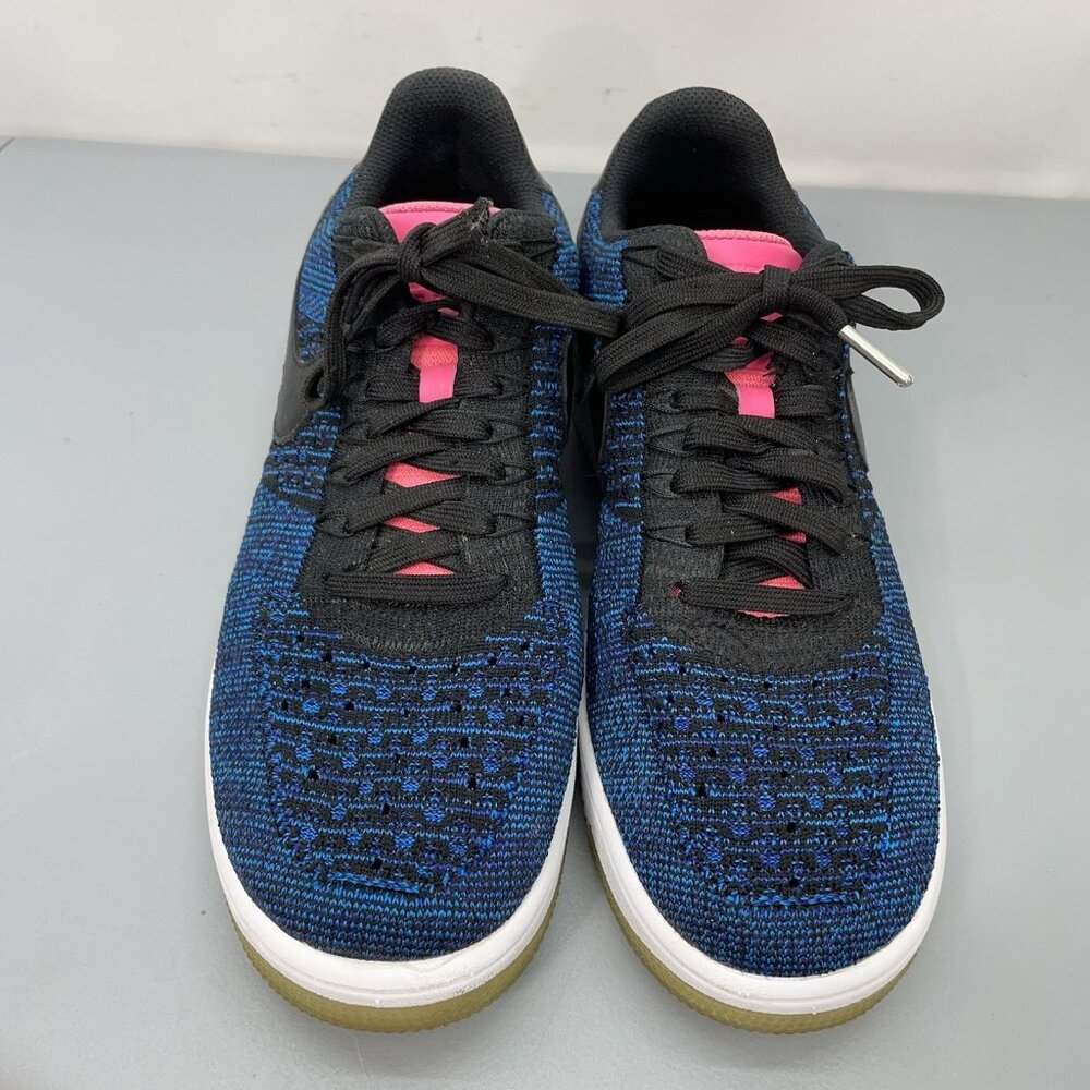 Nike Air Force 1 Ultra Flyknit Low Sneakers Shoes Athletic Blue Pink Womens 9.5 - Picture 4 of 13